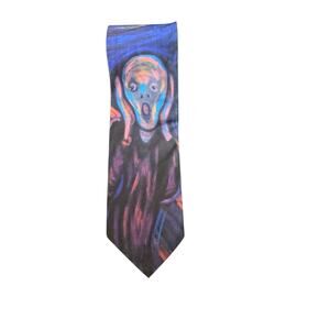 Ralph Marlin Edvard Munch The Scream Vintage Novelty Necktie Polyester